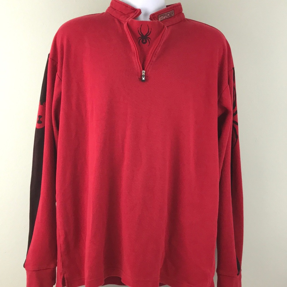 Spyder 100% cotton 1/4 zip pullover jacket